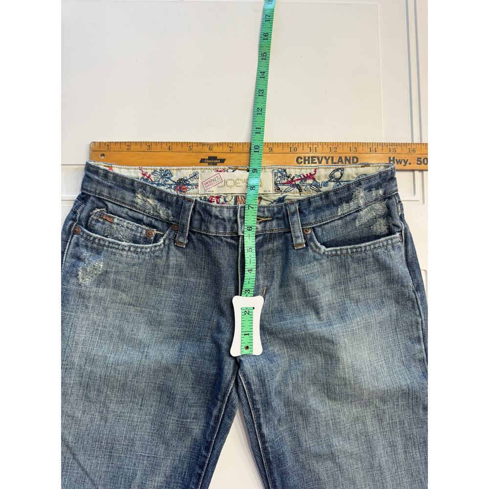 Joe's Jeans Vintage 1971 Sz 27 Bootcut Embroidered Pockets Distressed - Picture 8 of 9